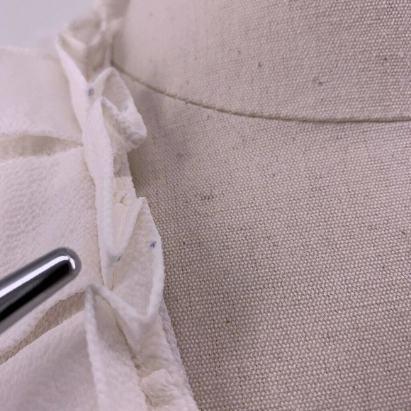 **3-for-$30** Le Gali Hillary Blouse Ivory Tie Neck  XXL - Picture 10 of 11